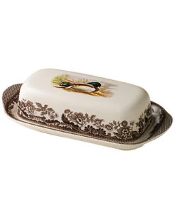 Spode Woodland Covered Butter Dish Home