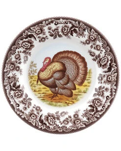 Spode Woodland Turkey Salad Plate Home