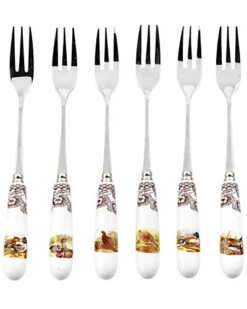 Spode Woodland Cutlery Set Of 6 Pastry Forks Home