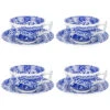 Spode Blue Italian Set Of 4 Teacup & Saucer Home -Spode 3010689896 RLLD 1