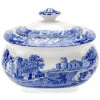 Spode Blue Italian Covered Sugar Bowl Home