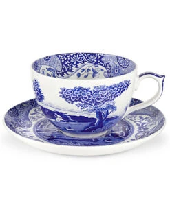 Spode Blue Italian 20oz Jumbo Cup & Saucer Home
