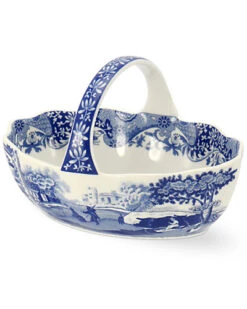Spode Blue Italian Basket Home