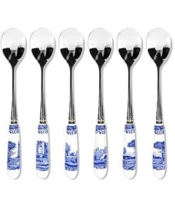 Spode Blue Italian Set Of 6 Teaspoons Home
