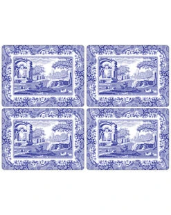 Spode Set Of Four Blue Italian Placemats Home