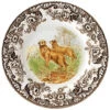 Spode Woodland Golden Retriever Salat Plate Home