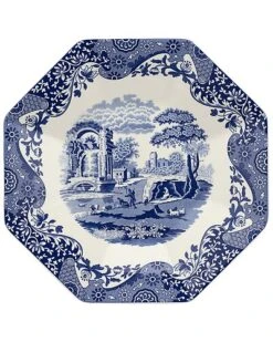 Spode Blue Italian 14in Octagonal Platter Home