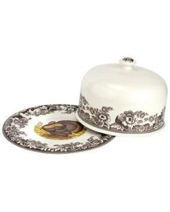 Spode Woodland 2pc Serving Platter With Dome Home -Spode 3050434378 RLLD 3