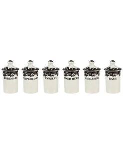 Spode Delamere Set Of 6 Spice Jars Home