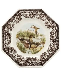 Spode Woodland Wood Duck Octagonal Plate Home
