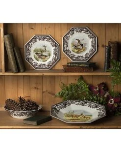 Spode Woodland Wood Duck Octagonal Plate Home -Spode 3050505915 RLLD 3