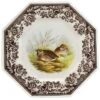 Spode Woodland Quail Octagonal Plate Home -Spode 3050505917 RLLD 1