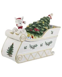 Spode Christmas Tree Rudolph Cookie Jar Home