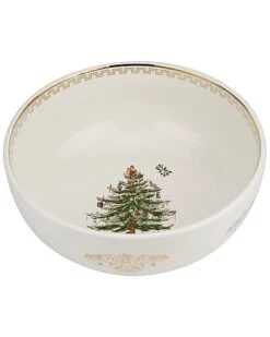 Spode Christmas Tree Gold Salad Bowl Home