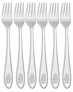 Spode Christmas Tree 6pc Cocktail Forks Set Home