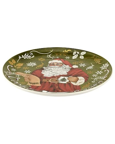 Spode Christmas Tree 2pc Cookies For Santa Plate & Bottle Home 4 Spode Christmas Tree 2pc Cookies For Santa Plate & Bottle Home - Image 2