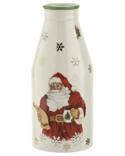 Spode Christmas Tree 2pc Cookies For Santa Plate & Bottle Home 8 Spode Christmas Tree 2pc Cookies For Santa Plate & Bottle Home -Spode 3050505968 RLLD 3