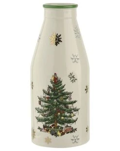 Spode Christmas Tree 2pc Cookies For Santa Plate & Bottle Home 9 Spode Christmas Tree 2pc Cookies For Santa Plate & Bottle Home -Spode 3050505968 RLLD 4