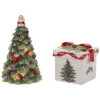 Spode Christmas Tree Gold Figural Collection Tree & Gift Box Salt & Pepper Set Home -Spode 3050565364 RLLD 1