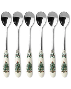 Spode Christmas Tree Set Of 6 Teaspoons Home