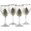 Spode Christmas Tree Set Of 4 Wine Glasses Home