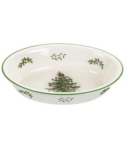 Spode Christmas Tree Oval Rim Dish Home
