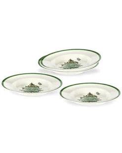 Spode Christmas Tree Set Of 4 Soup Plates Home