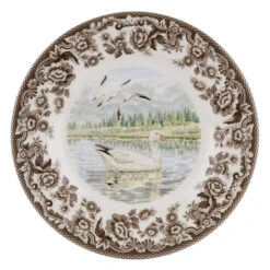 Spode Woodland Salad Plate - Snow Goose