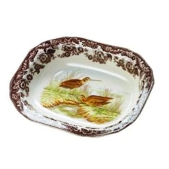Spode Woodland 9.5" Open Vegetable Dish - Snipe