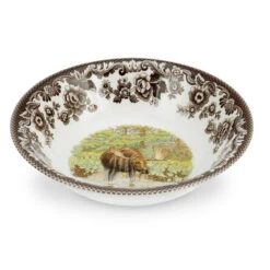 Spode Woodland Ascot 8" Cereal Bowl - Moose