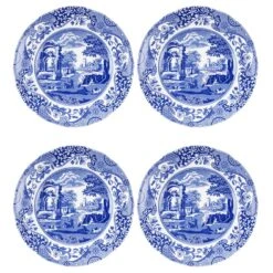 Spode Blue Italian Salad Plates Set Of 4