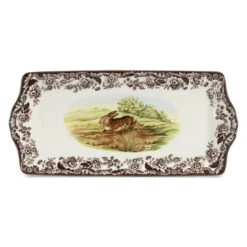 Spode Woodland 13" Sandwich Tray - Rabbit