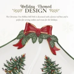 Spode Christmas Tree Ribbon Bell Dish -Spode GUEST 00735853 16aa 4fd0 b6d0 6ce1c17cfcf4