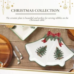 Spode Christmas Tree Ribbon Bell Dish -Spode GUEST 0284567b 22e5 470d b82b cc8dda67a867