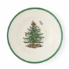 Spode Christmas Tree 9" Soup Plate (Set Of 4) - Stoneware Soup Bowls With Festive Tree Design & Green Rim - Microwave & Dishwasher Safe -Spode GUEST 044b2ec4 de40 4001 b8cc c2dc8a8898b3