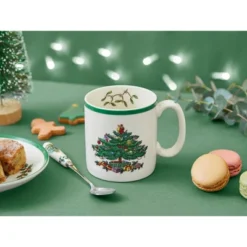 Spode Christmas Tree Mug, 9oz Ceramic Festive Christmas Coffee Mug - Microwave, Oven, Freezer & Dishwasher Safe - Holiday Tea Mug -Spode GUEST 09ebf443 5097 4b0b 9225 3c32e4e39b76
