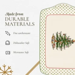 Spode Portmeirion Christmas Tree 12-Inch Polka Dot Dessert Tray - Holiday Serving Platter, Christmas Tree & Polka Dots - Dishwasher, Microwave, Freezer Safe -Spode GUEST 0a6a7df4 9671 4286 84f6 50c743201ea6