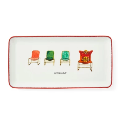 Spode Kit Kemp 12" Doodles Serving Platter, Spaced Out Tagline, Fine China, Dishwasher Safe, Ideal For Sandwiches, Snacks, And Appetizers 7 Spode Kit Kemp 12" Doodles Serving Platter, Spaced Out Tagline, Fine China, Dishwasher Safe, Ideal For Sandwiches, Snacks, And Appetizers - Image 5