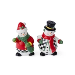 Spode Christmas Tree Snowman Salt And Pepper Shaker Set (2 Piece) - Holiday Kitchen & Table Décor - Festive Home Accent -Spode GUEST 0fc04e66 d0fd 46fb 9172 fa5b2d481b6e