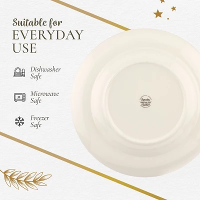 Spode Christmas Tree Tartan Dinner Plate, 10.5-Inch, Christmas Dishes With Tartan Plaid Border, Fine Earthenware, Microwave And Dishwasher Safe 7 Spode Christmas Tree Tartan Dinner Plate, 10.5-Inch, Christmas Dishes With Tartan Plaid Border, Fine Earthenware, Microwave And Dishwasher Safe - Image 5