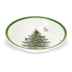Spode Christmas Tree Ascot Cereal Bowls Set Of 4, Use For Breakfast, Oatmeal, Cereal, Or Soup Made Of Fine Earthenware, Measures 8-Inch -Spode GUEST 15b356a9 6caf 4f7b 9666 b6b5c7d4ba04