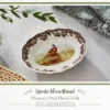 Spode British Flowers Collection 6" Oval Fluted Dish - Pheasant Illustration, Rustic Serving - Porcelain, Dishwasher & Oven Safe -Spode GUEST 17544cb0 ec1e 4439 a7fa 733344c701ad