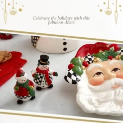 Spode Christmas Tree Snowman Salt And Pepper Shaker Set (2 Piece) - Holiday Kitchen & Table Décor - Festive Home Accent -Spode GUEST 18554059 a5d6 4828 9d83 9b69230f935c