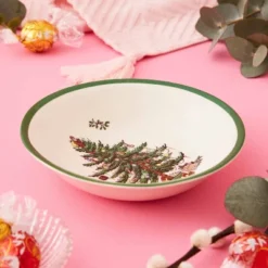 Spode Christmas Tree Ascot Cereal Bowls Set Of 4, Use For Breakfast, Oatmeal, Cereal, Or Soup Made Of Fine Earthenware, Measures 8-Inch -Spode GUEST 219e729f b914 452d b67a e59910e8d1fd