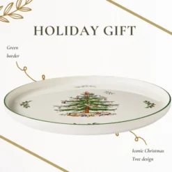 Spode Christmas Tree Lazy Susan - Non Skid 360 Degree Rotation, Holiday Space Saver For Kitchen, Cabinet, Pantry, Rotating Spice Rack Organization -Spode GUEST 2562fe08 70d3 40d9 872d 908d89ae3429