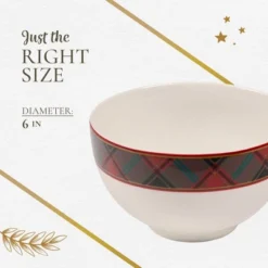 Spode Christmas Tree Tartan Rice Bowl - Soup Bowls For The Holidays, Christmas Kitchen Bowls - Ceramic Cereal Bowl - 6-Inch 13 Spode Christmas Tree Tartan Rice Bowl - Soup Bowls For The Holidays, Christmas Kitchen Bowls - Ceramic Cereal Bowl - 6-Inch -Spode GUEST 287d796b 489c 4d3d b3d1 aea30b7b54cd