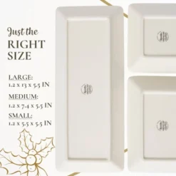 Spode Christmas Tree 3-Piece Dessert Trays, Collector Serveware - Holiday Dinnerware & Decorative Tray, Holiday Winter Serving For Occasions -Spode GUEST 2f26bcb7 6b88 4126 9f0b aab51990955e