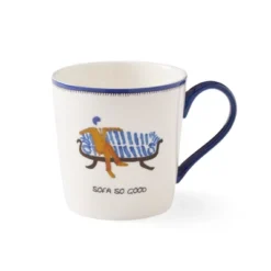 Spode Kit Kemp 12oz Doodle Mug, Sofa So Good- Unique Doodle Pattern, Fine China, Dishwasher Safe, For Coffee And Tea, Ideal Celebration Gift -Spode GUEST 30cf4e00 2456 4472 8b8d a9d2110fb38e