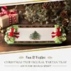 Spode Christmas Tree Figural Tartan Tray, 12-Inch Festive Serving Tray With Tartan Border, Christmas Serving Tray - Fine Earthenware -Spode GUEST 351d1bfa 451f 4f9f b723 45490415bc7e