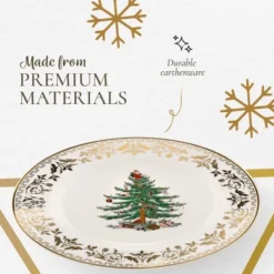 Spode Christmas Tree Gold Salad Plates, Set Of 4, 22 Karat Gold Detailing -Spode GUEST 37a7cdfc 4155 48ae 87ca 1a10b85bd8bb